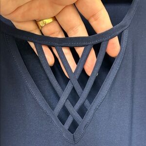 Elegant comfortable Navy Women's Top